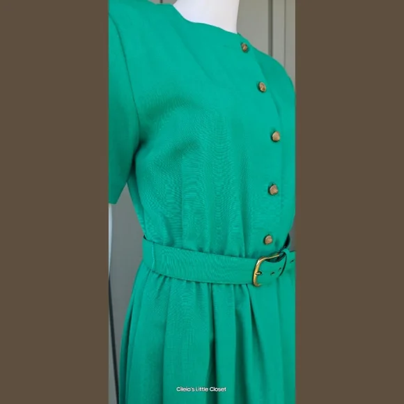 Petrina Dress, Vintage, Green, Secretary, 10 GUC ✔️ - Picture 9 of 10